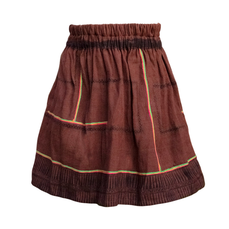 Hmong Hemp Skirt Brown