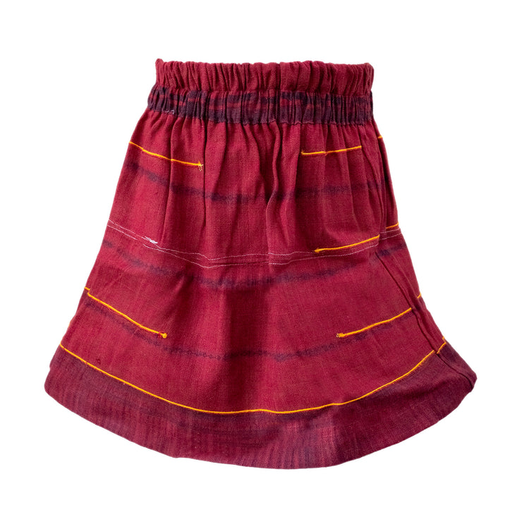 Hmong Hemp Skirt Red