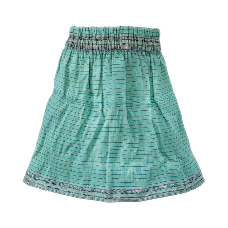 Hmong Hemp Skirt Turquoise