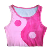 Pink 'Yin Yang' Crop