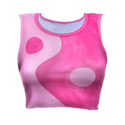 Pink 'Yin Yang' Crop