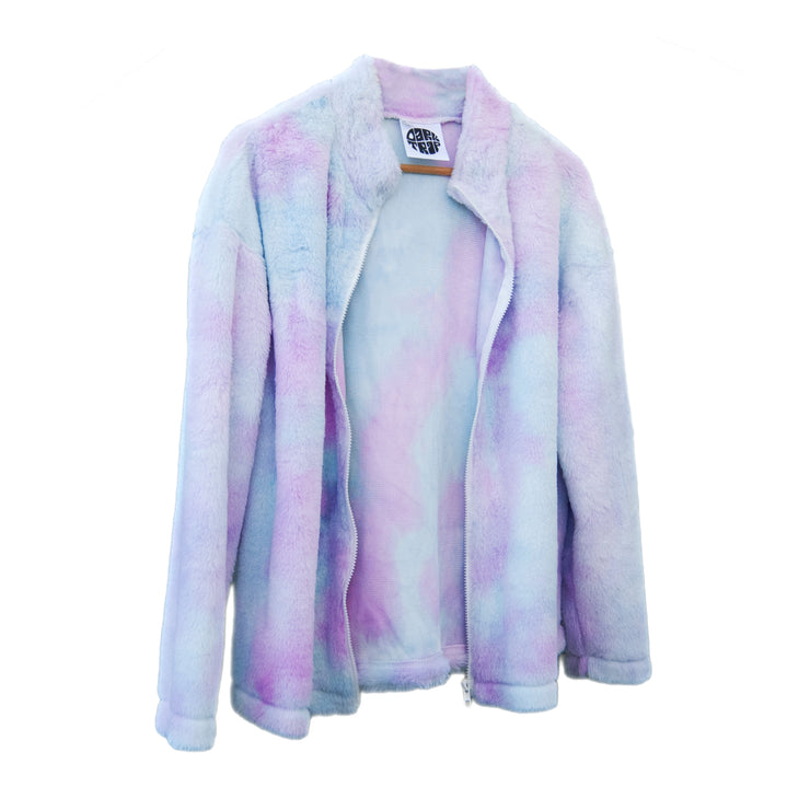 Purple and Blue Tie Dye Jacket